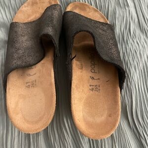 Namica suede leather wedge papillo Birkenstock eu 41/10-10.5
